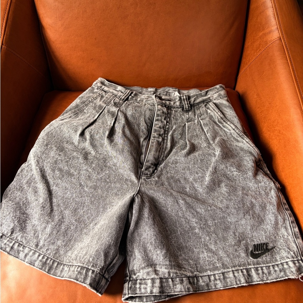 Vintage Nike Challenge Court Acid Wash Denim Shorts size 4